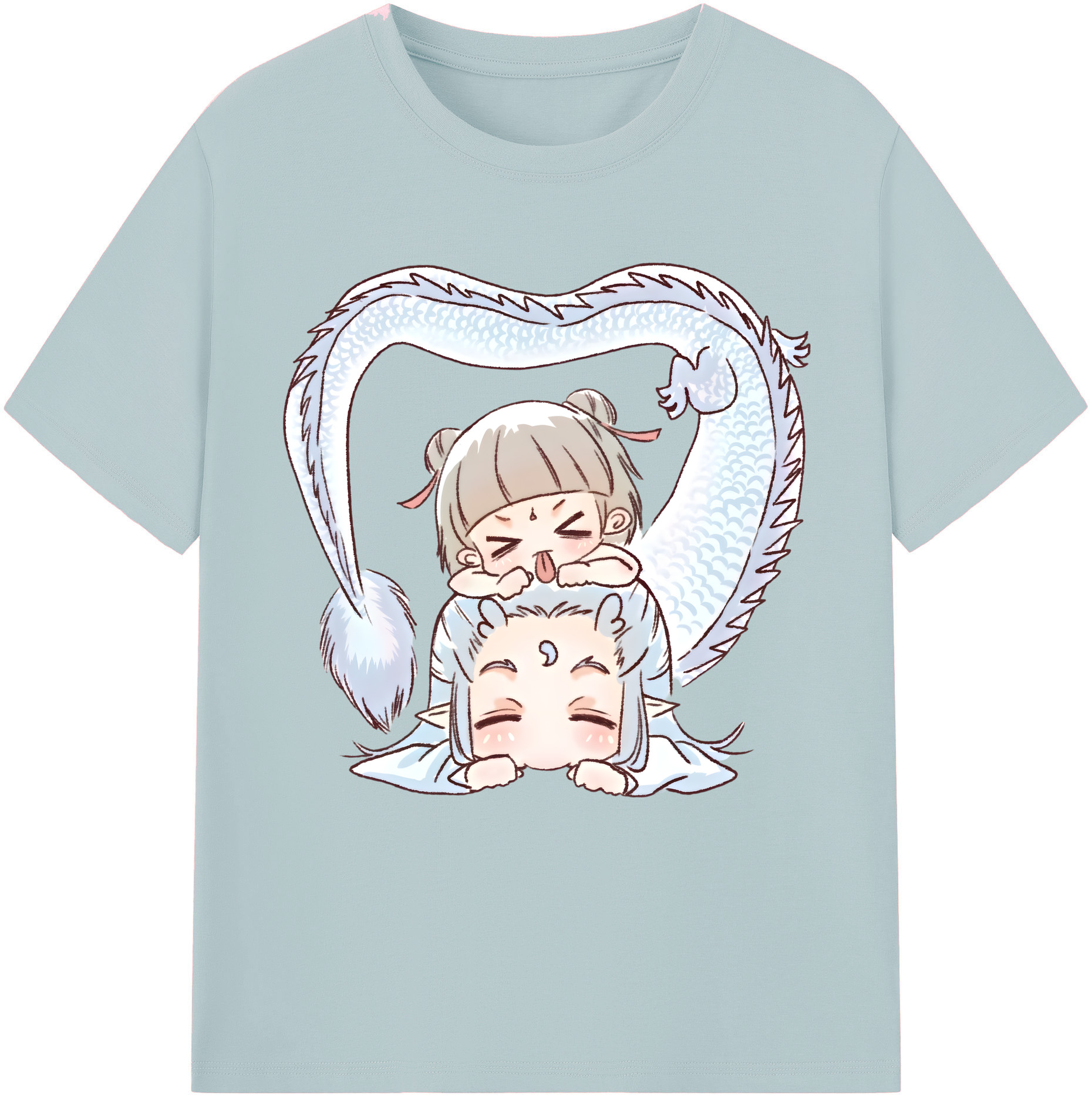 （画像用） Ne Zha 2 ナタ 魔童の大暴れ 綿100％半袖Tシャツ（フロントプリント）